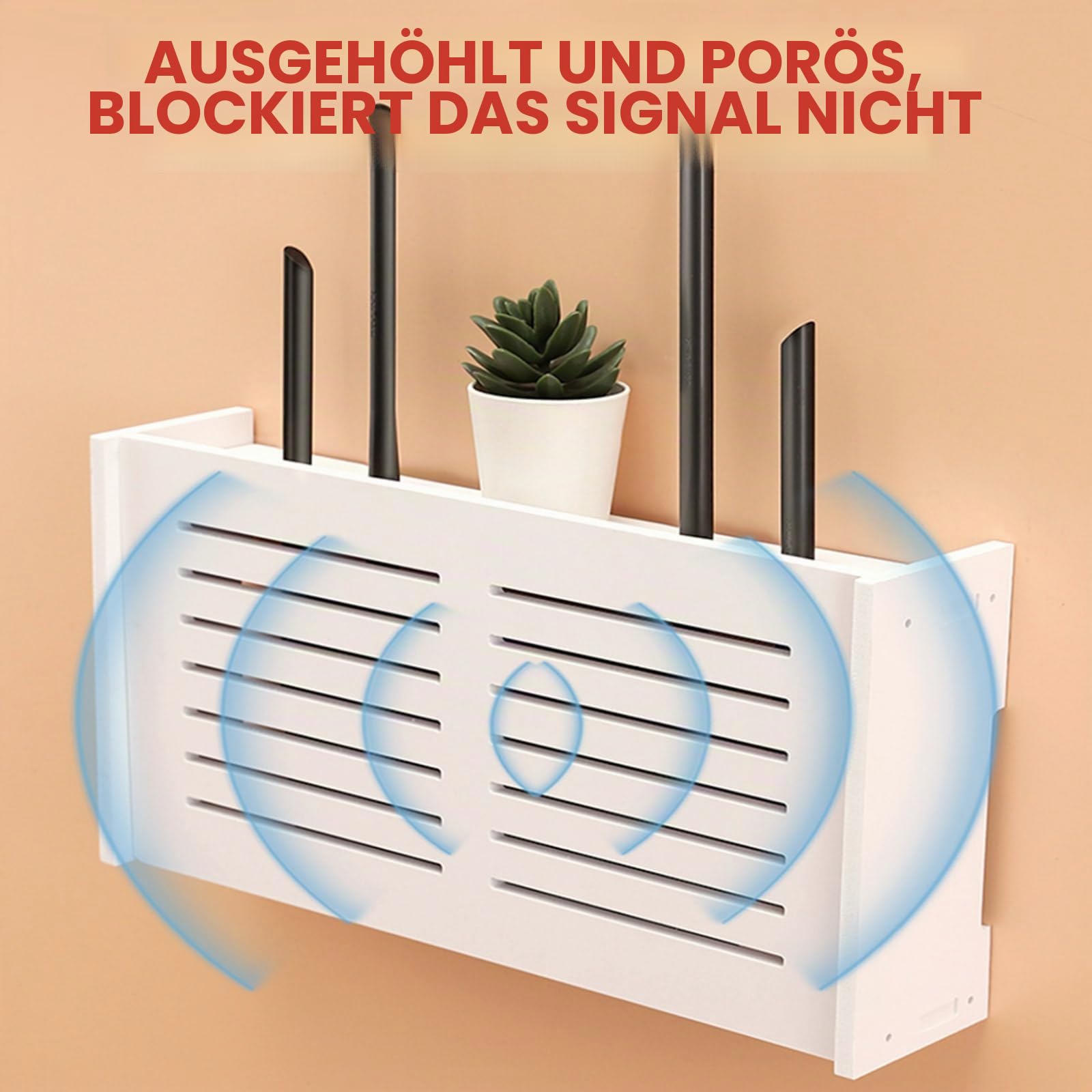 Ulawellor WiFi Storage Box WLAN Router Verstecken Router Schrank,WLAN Schrank Router Aufbewahrungsbox Verstecken,Aufbewahrungsbox zur Wandmontage Baumarkt