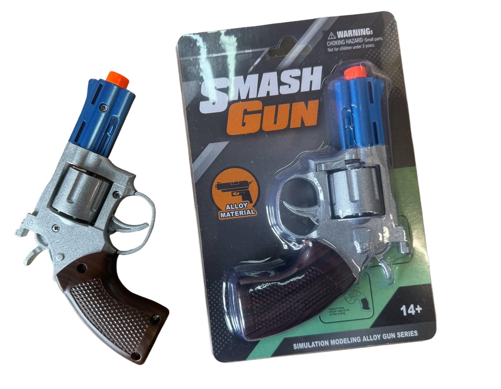 PETERKIN | Classic Gonher 100 Shot Cowboy Pistol Toy | Diecast Metal Cowboy Style Pretend Gun With Western Detailing And Wood Effect Plastic Butt | Roleplay Toys | Fancy Dress Accessories