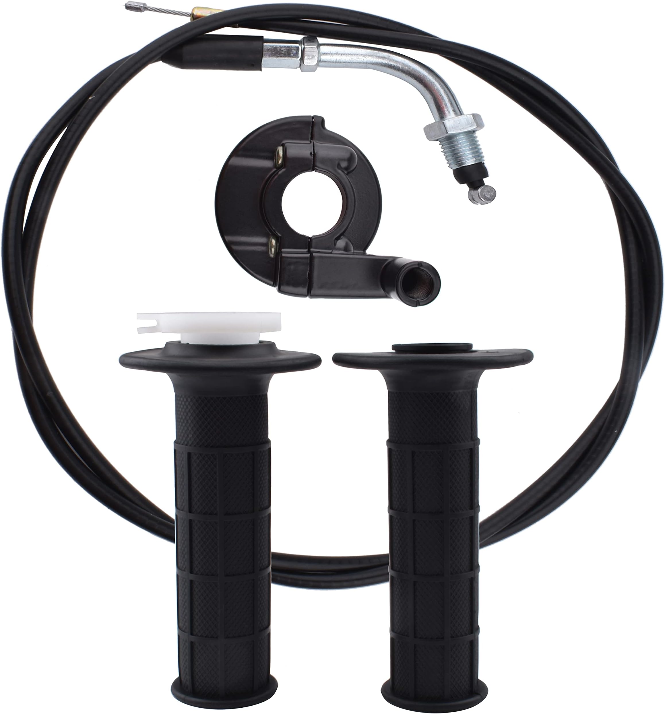 YOMNEEThrottle Handle Grips and Cable For 50cc 90cc 110cc 125cc ATV Quad Pit Bike Dirt Bike Baja Mini Bike Mb165 Mb200 Fit for 22mm Bar