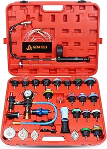 34 Pc Automotive Coolant Tool Set 34 Pc Coolant Pressure Tester & Vacuum Refill Kit - Universal Adapters For Car Radiator Automotive Cooling System Tester - View #2
