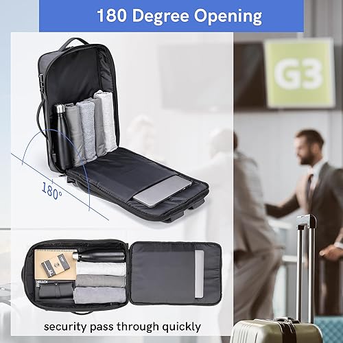 Miniatura 3 de VGOAL Mochila para laptop 3 en 1, bolsas de computadora de 17.3 pulgadas para hombres, mochila para laptop para mujeres, mochila informal de viaje,