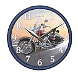 Motorcycle Wall Clock with Engine Sound and Light. Decorate Your Bedroom, Kitchen or Office with Stylish Wall Clock