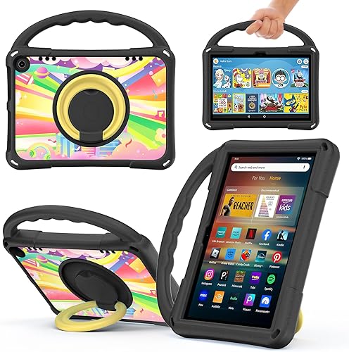 Funda para tablet de 8 pulgadas para niños NO compatible con tablets LenovoSamsungOnnAndroid de 8 pulgadas - Auorld amigable para niños, liviana,