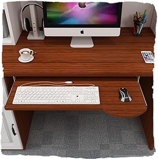 Under Desk Keyboard Tray, Under Desk Keyboard Platform Tray Pull Out Keyboard Drawer 24" Wood Desk Extender Tray Keyboard and Mouse Holder for Typing