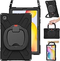 Vista 19 de Funda resistente para Galaxy Tab S10 Ultra 2024/S9 Ultra 2023/S8 Ultra 2022, funda híbrida resistente con soporte para S Pen, funda a prueba