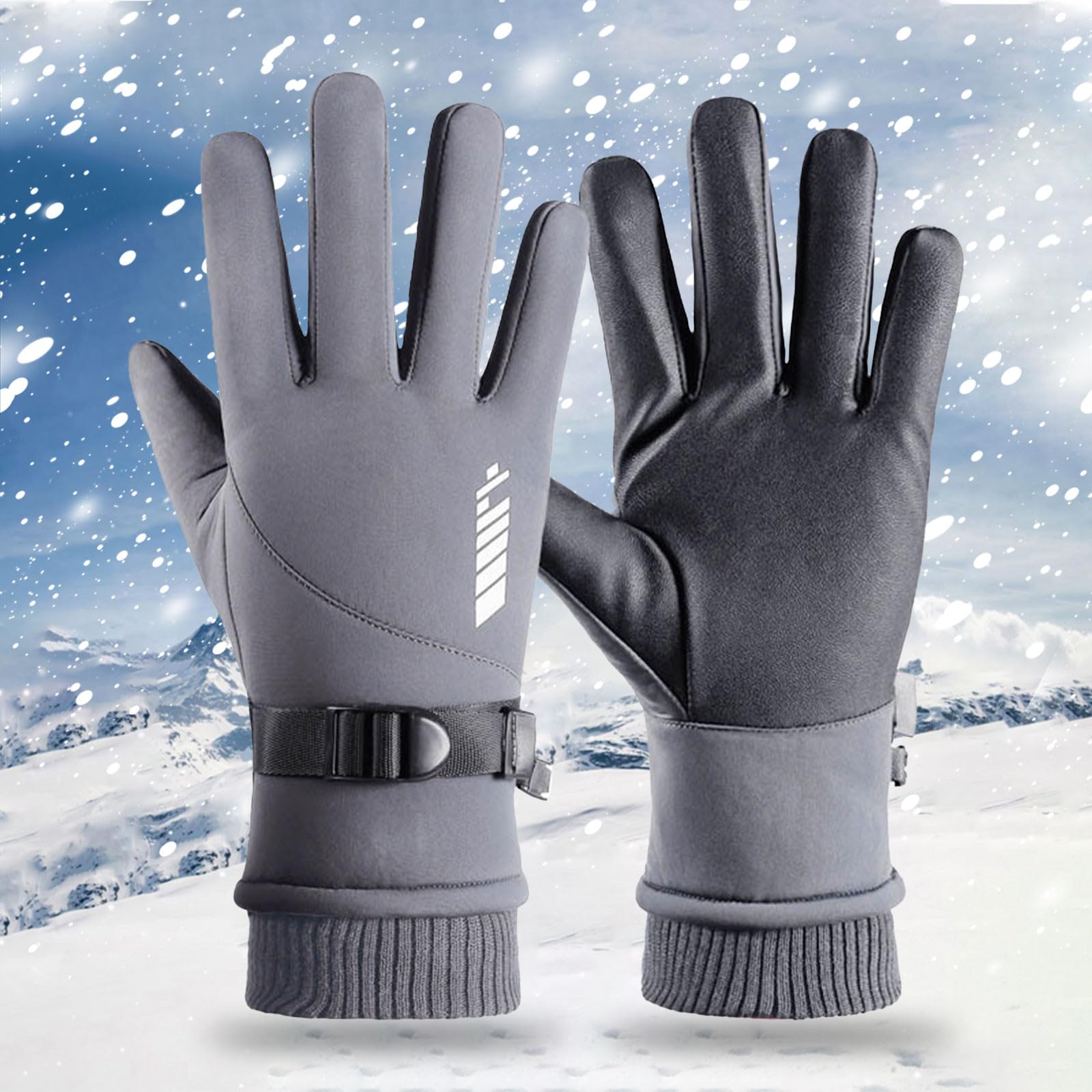 Gants D'équitation Hiver Tactiles – Chauds, Rembourrés, Taille Unique, Chine