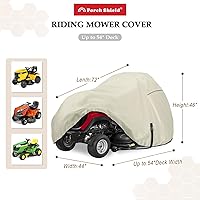 Vista 2 de Porch Shield Cubierta resistente para tractor de césped de poliéster 600D, resistente al agua, cubierta universal para cortacésped