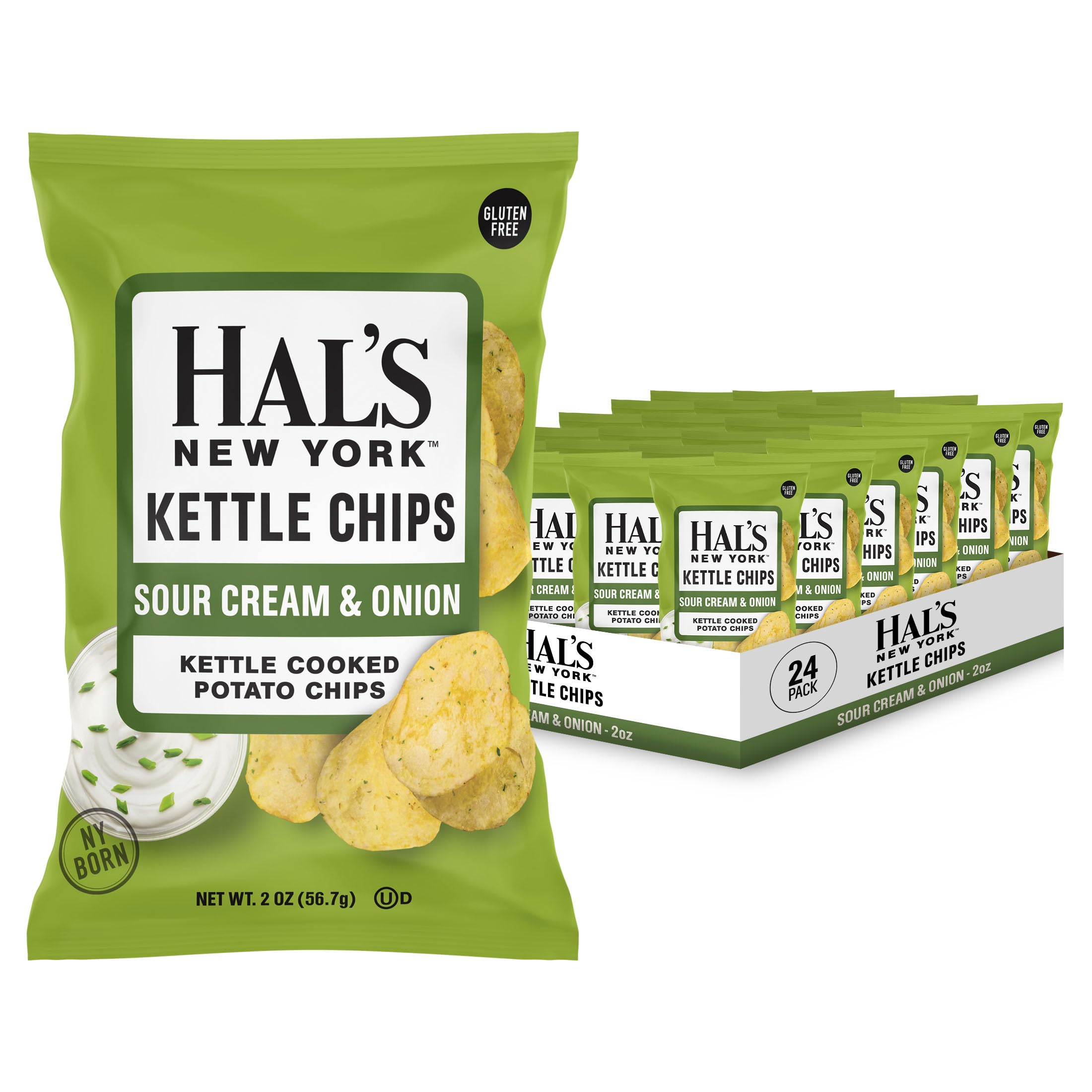 Amazon.com: Hal's New York Kettle Cooked Gluten Free Sour Cream