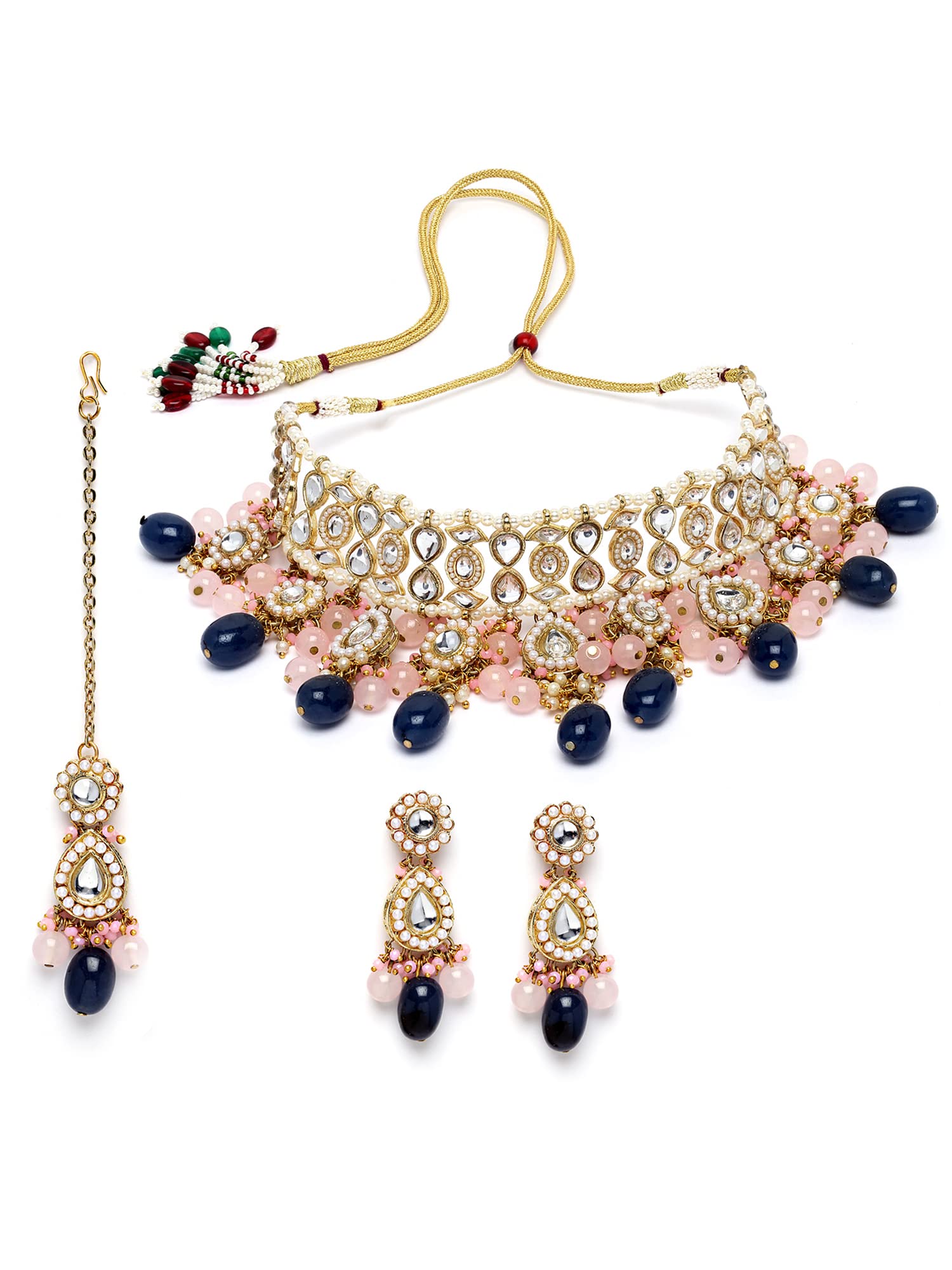 See full amazon price history chart for Karatcart Gold Plated Blue and Pink Kundan Choker Necklace Set for Women Karatcart Gold Plated Blue and Pink Kundan Choker Necklace Set for Women (B0BDDTVM3T) Amazon Price History, Amazon Price Tracker