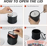 Vista 6 de Rock Tumblers Kit - Includes Rough Gemstones, 4 Polishing Grits, Jewelry Fastenings,Operating Instruction, Great Stem Science Kit
