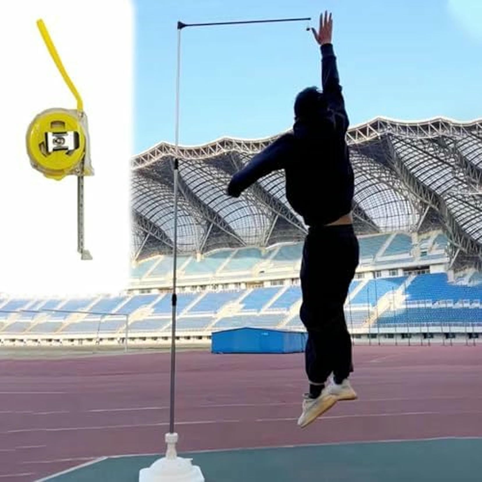 Desafiador de Salto Vertical con regla para jóvenes y medidor de salto físico de alta estabilidad