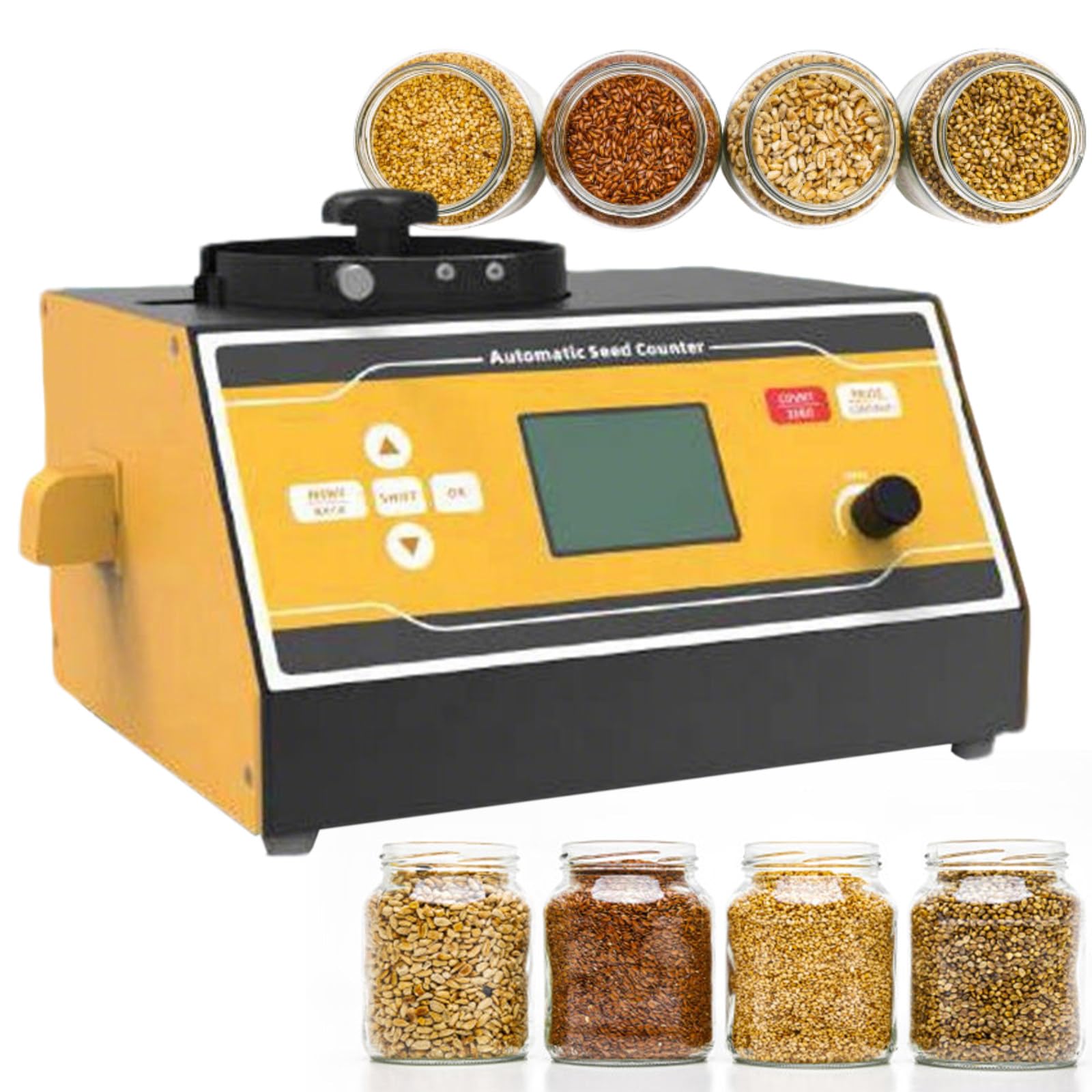 Compteur automatique de grains pour maïs et blé avec vitesse réglable