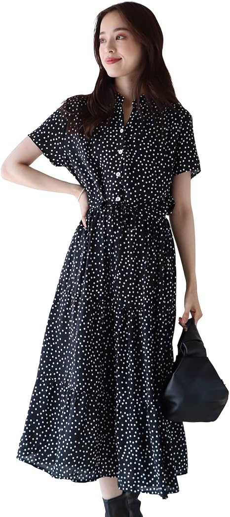 Amazon Co Jp ブルーイースト レディース ワンピース フレアーワンピース 水彩 プリント 花柄 リーフ柄 総柄 ドロスト Vネック スキッパー 薄手 ロング マキシ丈 半袖 M 01 ドット柄ブラック 9z ファッション Amazon Co Jp ブルーイースト レディース ワンピース フレアーワンピース 水彩 プリント 花柄 リーフ柄 総柄 ドロスト Vネック スキッパー 薄手 ロング マキシ丈 半袖 M 01 ドット柄ブラック 9z ファッション