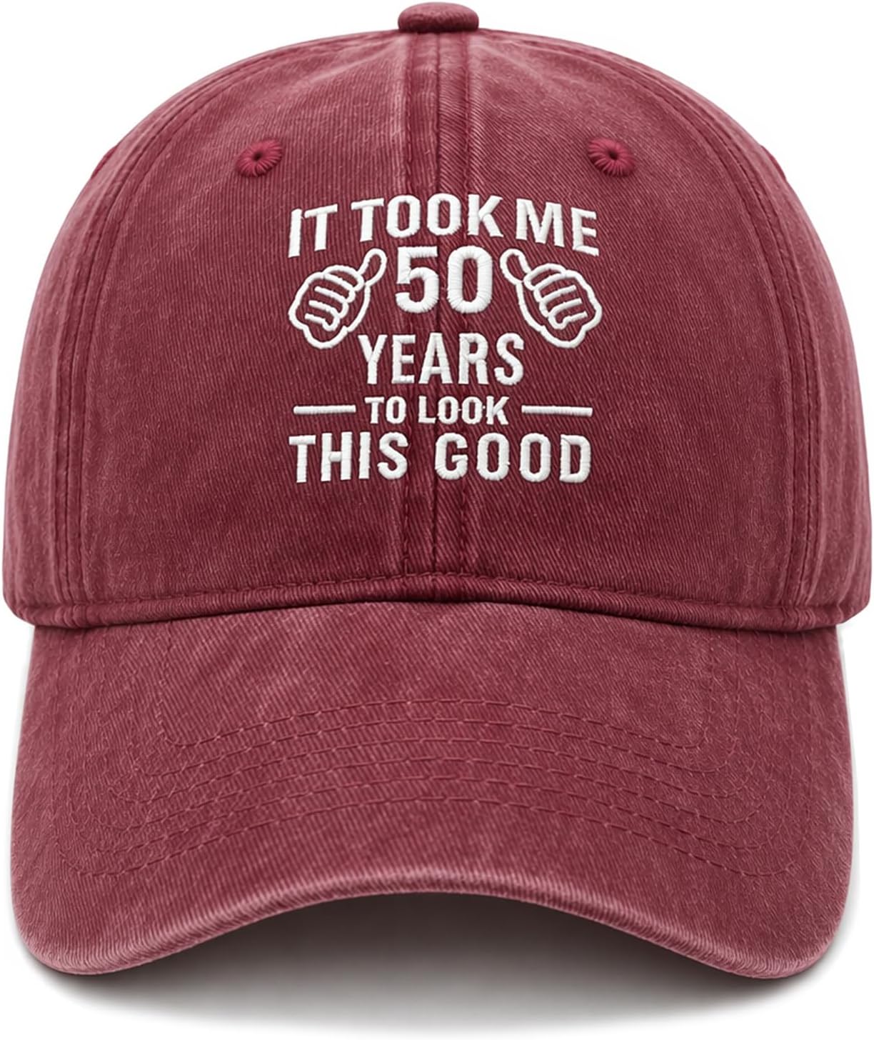 50th Birthday Gifts for Him Her, 50 Year Old Birthday Decorations Ideas, Cotton Vintage Baseball Caps for Men Women