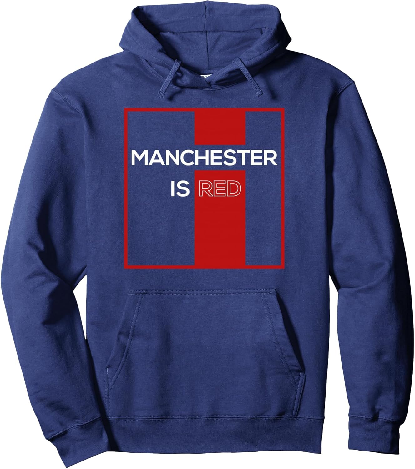 Manchester Is Red Funny United Football Supporter Pullover Hoodie