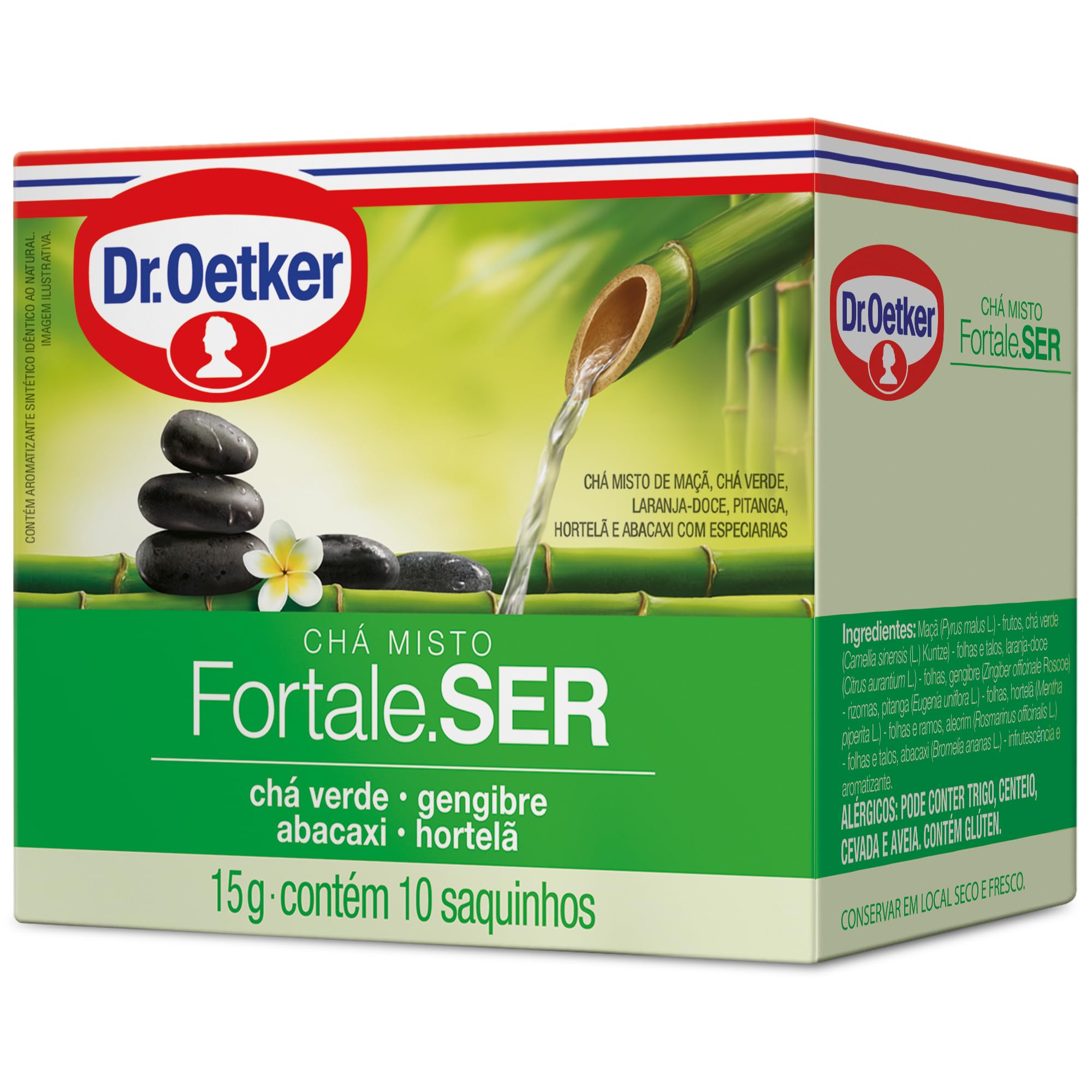Dr. Oetker Chá Misto, Fortale.SER, Sabor Chá Verde, Gengibre