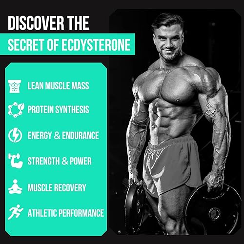 Miniatura 4 de Thalacy 1200MG Beta Ecdysterone Supplement, 98% Pureza Máxima Ecdysterone Suplementos para masa muscular magra, rendimiento atlético y fuerza, 360