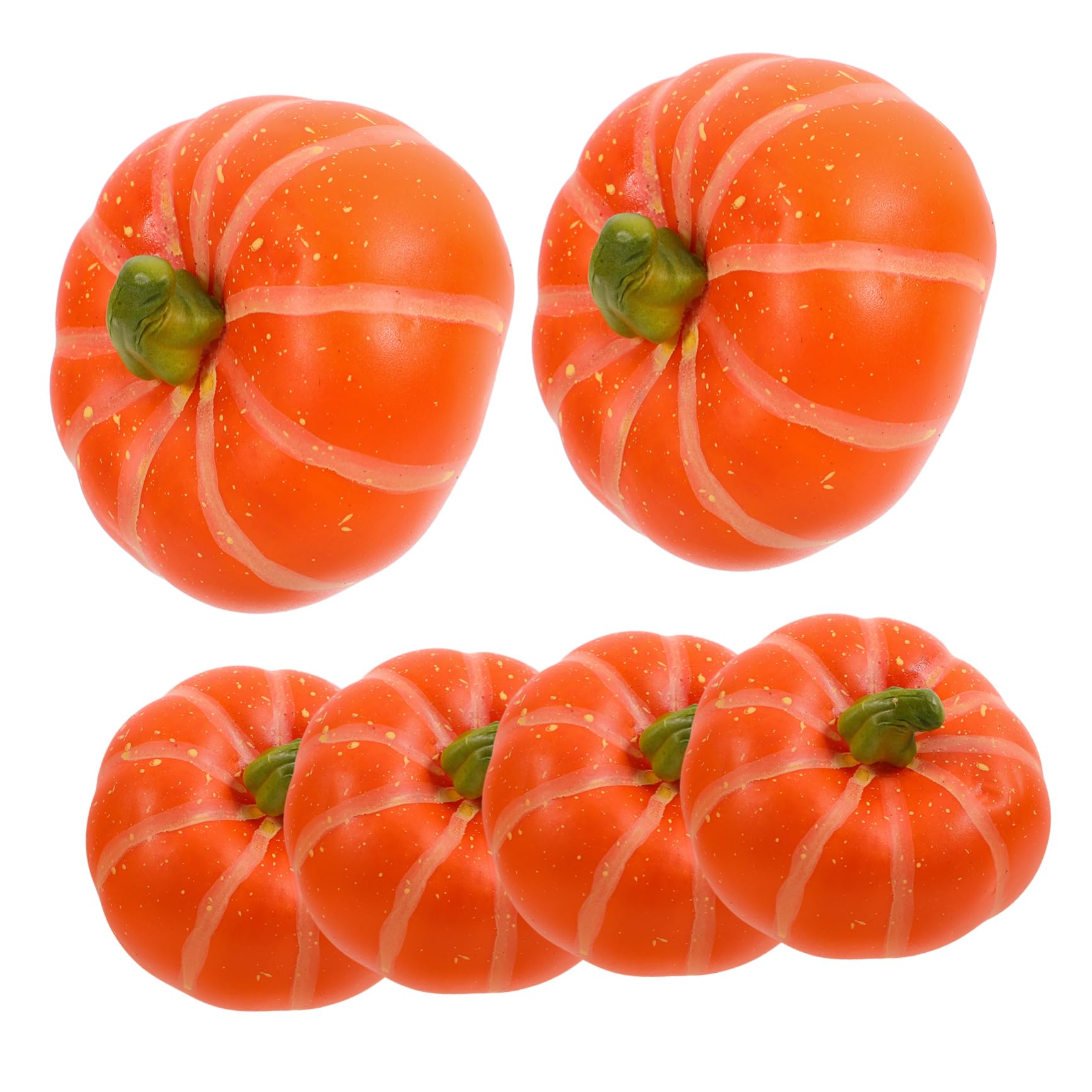 Levemolo 6pcs Simulation Pumpkin Model Halloween Decoration Mini Pumpkin Decoration Halloween Pumpkin Decor Artificial Mini Pumpkins Halloween Ornament Pumpkin Prop Mini Pumpkin Model