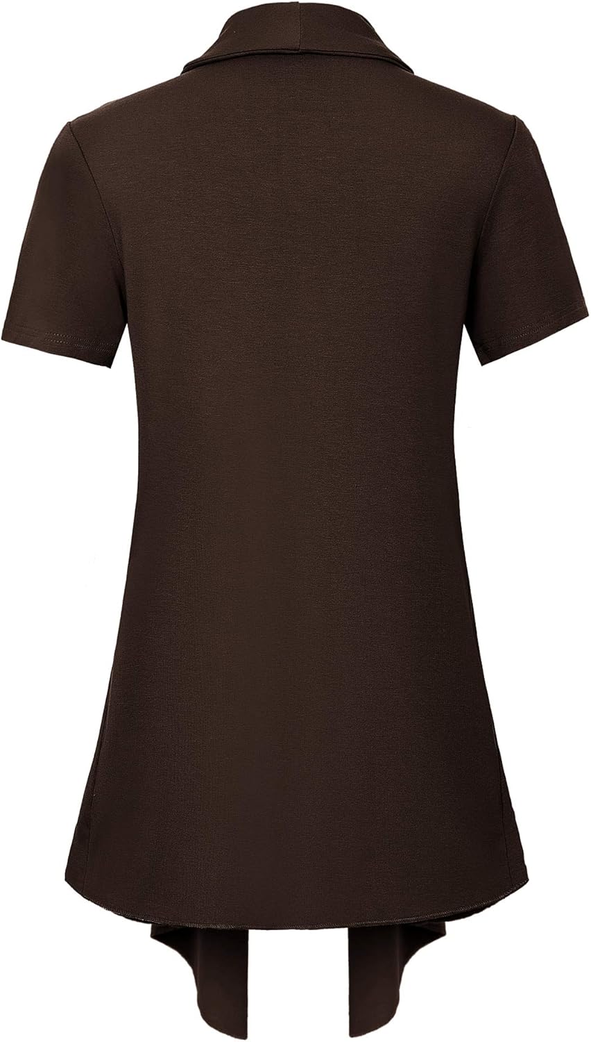 Women's Short Sleeve Draped Open Front Cardigan Lightweight Summer Vest for Women - Image 3