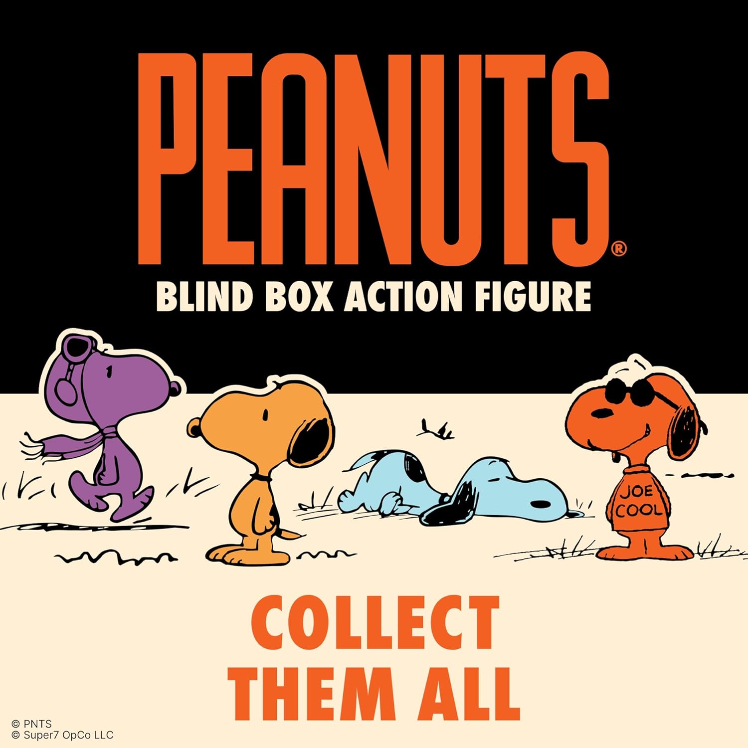 Super7 Peanuts So Many Snoopies Blind Box Flat - 3.75" Peanuts Action Figures - Classic Cartoon Collectibles and Retro Toys - One Blind Box