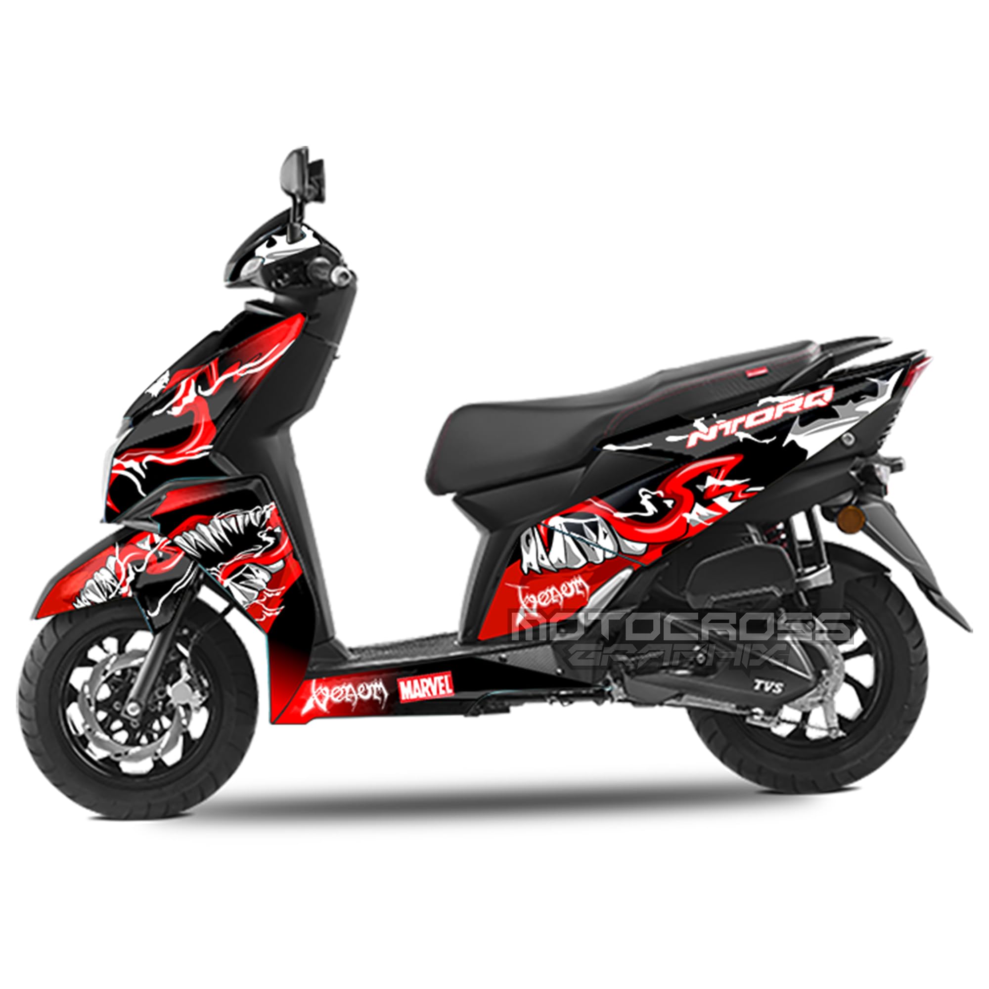 TVS Ntorq | Venom | Graphic Kit by Motocross Graphix| Printed on