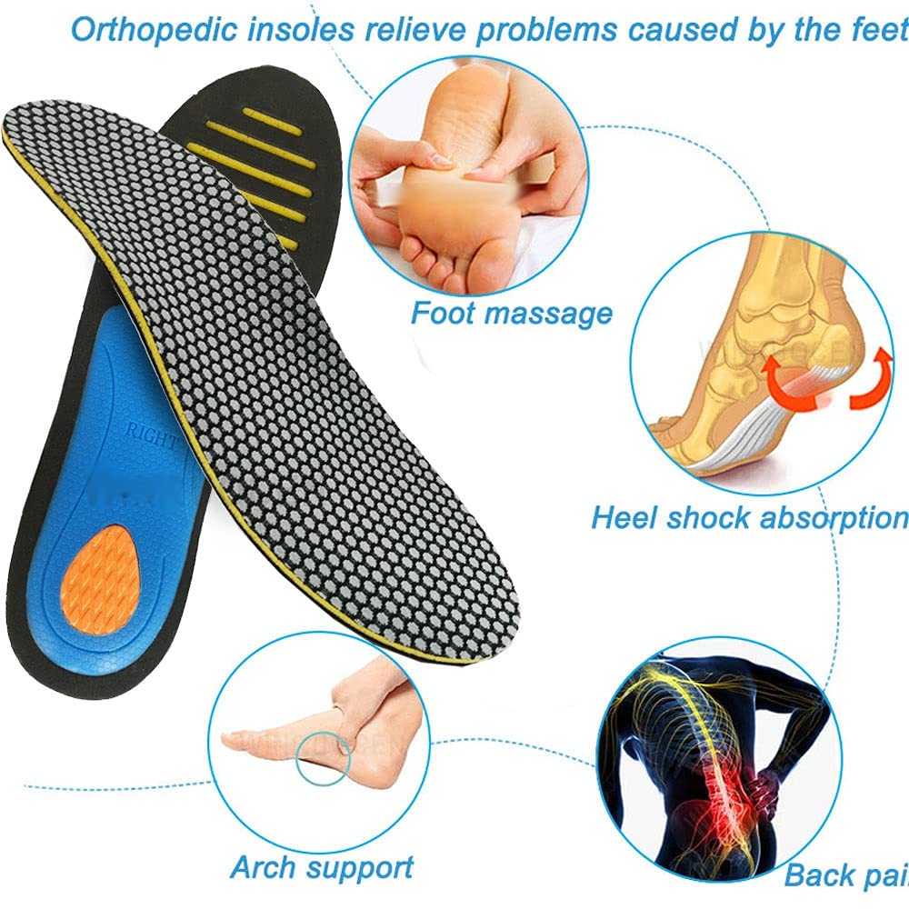 Eva Bambini Bambini Piedi Flat Feet Correzione Supporto Solette Pastiglie Correzione Correzione Piedi di Sanità Cura Inserisci Scarpe Sport Scarpe Pad Strumento(S EU 35-40)