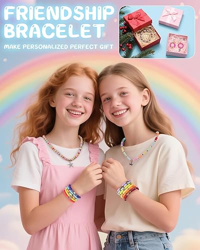 Miniatura 6 de Kit de cuentas de arcilla para hacer pulseras, 48 colores, cuentas de arcilla suave, joyería preclasificada, manualidades, regalo creativo y