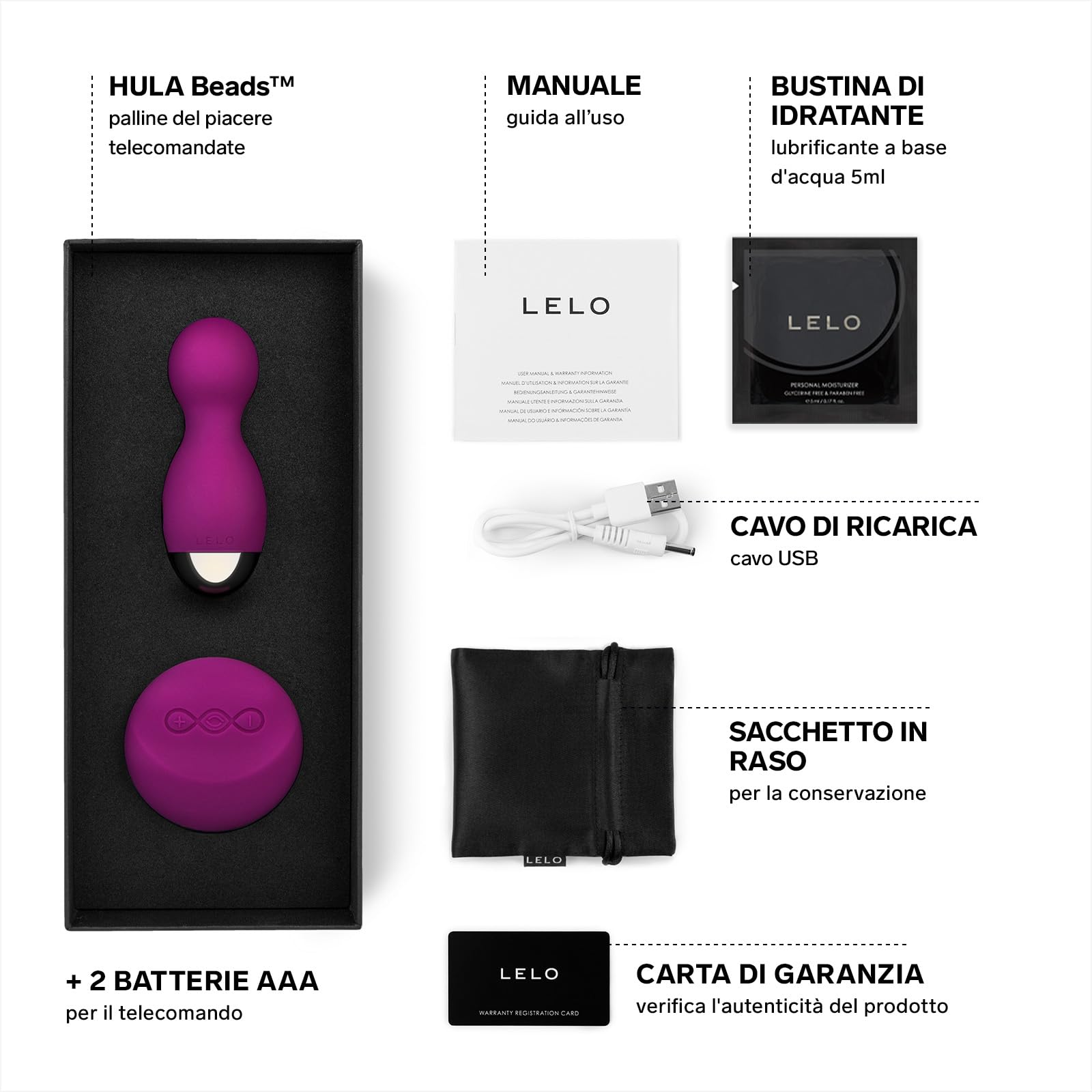 LELO HULA Beads - Palline Vaginali che ruotano e vibrano (Palline Cinesi per donne) - Dispositivo per Esercizi di Kegel (Garanzia di 2 anno) - Ovetto vibrante con Telecomando, Deep Rose