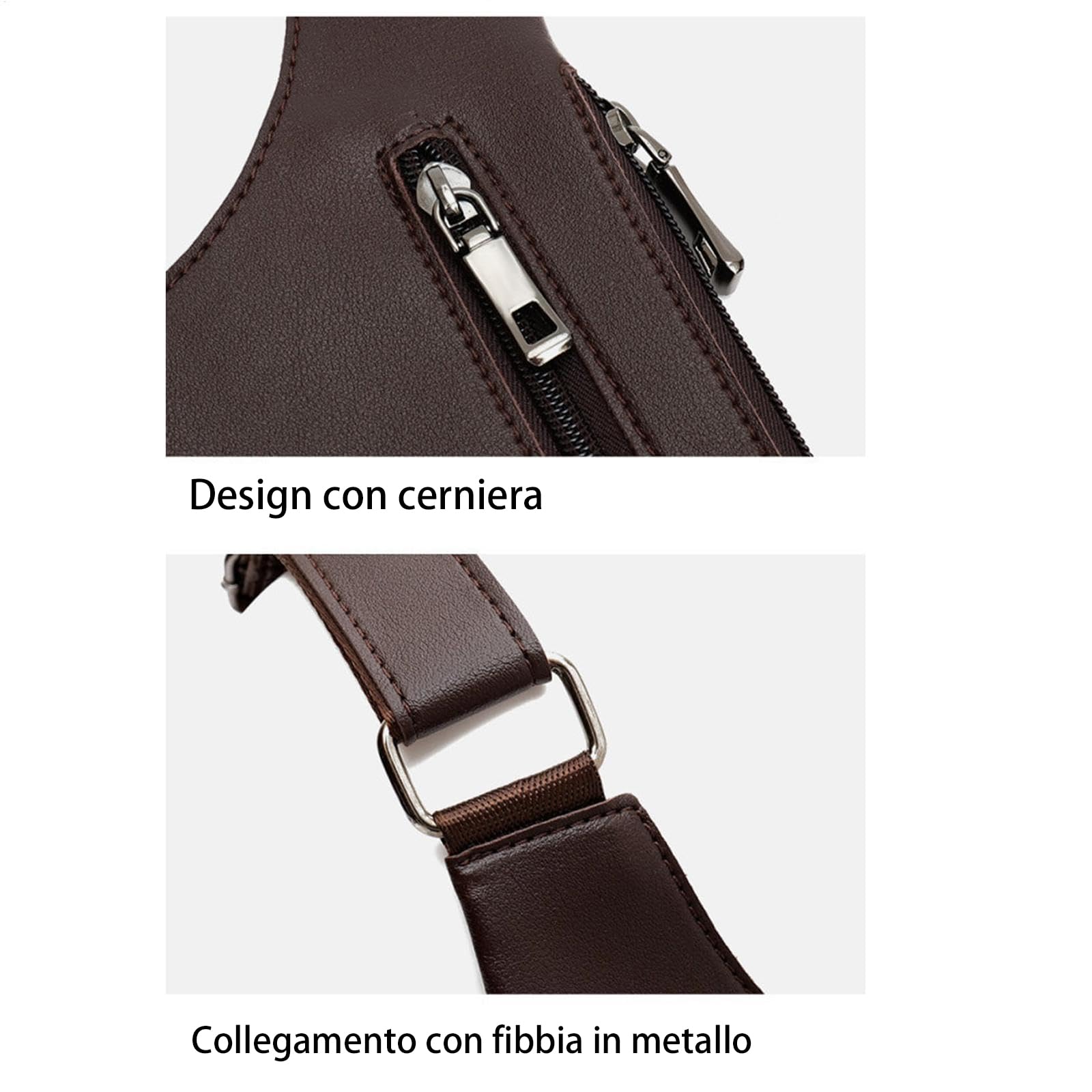 Borsa Antifurto A Tracolla Regolabile Sotto Ascella, Impermeabile, Multitasche, Per Uomo E Donna - Ideale Per Viaggi E Città