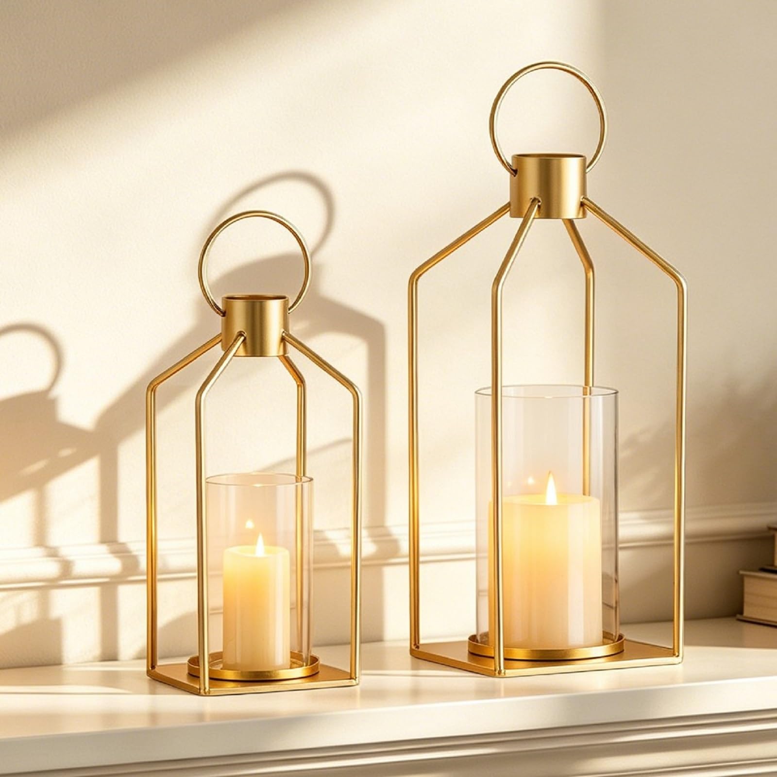 Amazon.com: Staymoment Gold Lanterns Decorative Indoor: Front