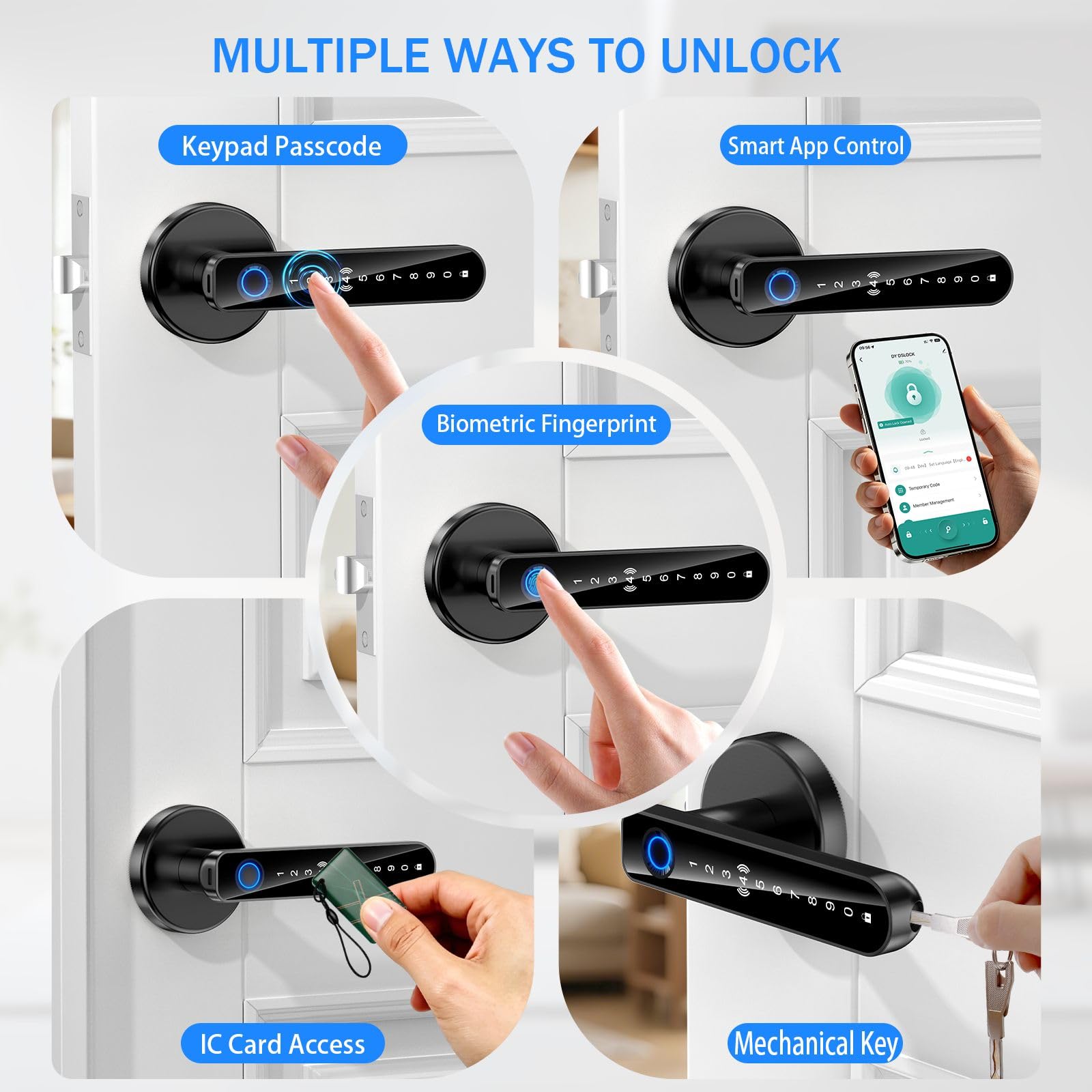 Smart Fingerprint Door Lock - Keyless Entry -2