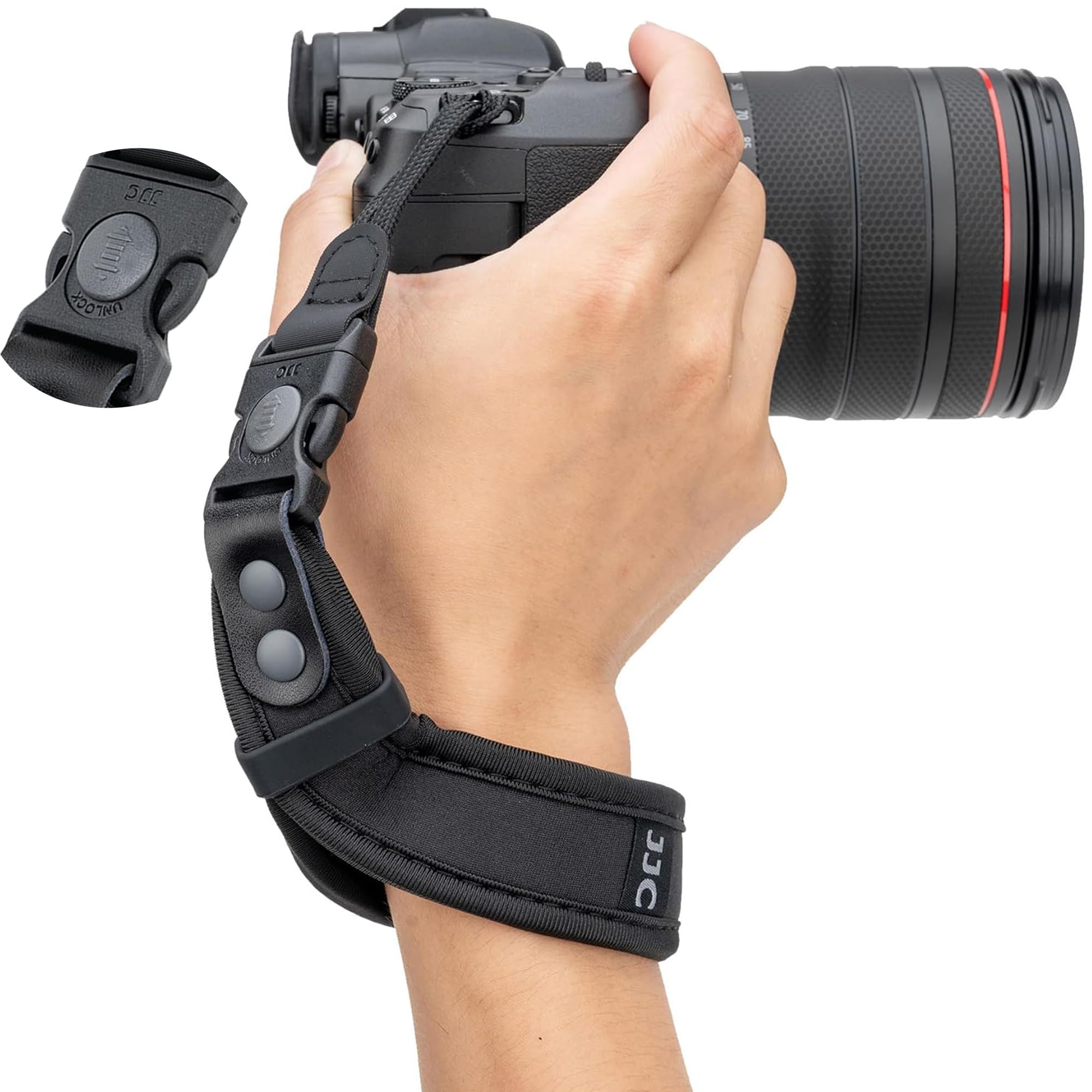 Jjc For Dslr Cameras Camera Hand Wrist Strap Quick Release For Fujifilm X Half X-E5 X-M5 X-T5 X-T30 X-T50 X100vi For Canon R50 R10 R8 R7 R6 R5 For Sony A7 Iii Zv-E10 A6400 A6700 A6600 For Nikon Z5 Z6 Zf Z30 Z9 Z8 Z7