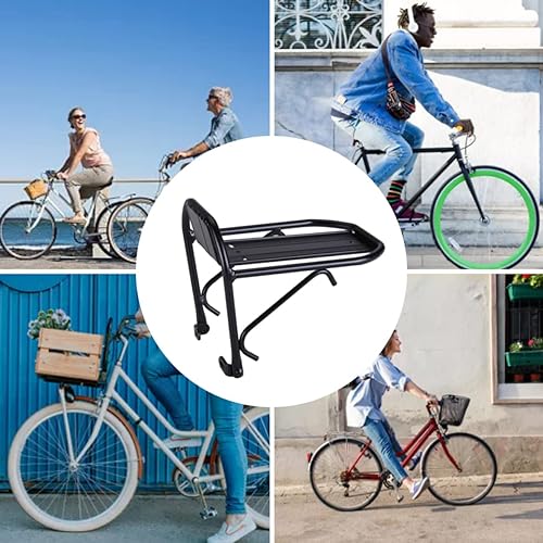 Miniatura 5 de Portabicicletas delantero de aluminio para bicicleta Portabicicletas, estante delantero para bicicleta de montaña, accesorios para bicicleta de