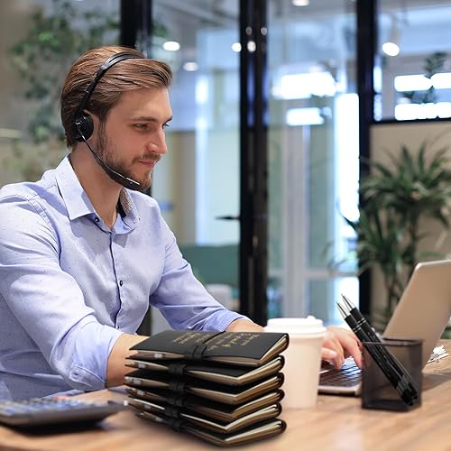 Vista 13 de PerKoop 10 juegos de regalos de agradecimiento para empleados, diarios de cuero inspiradores a granel con bolígrafos de agradecimiento, bolígrafos