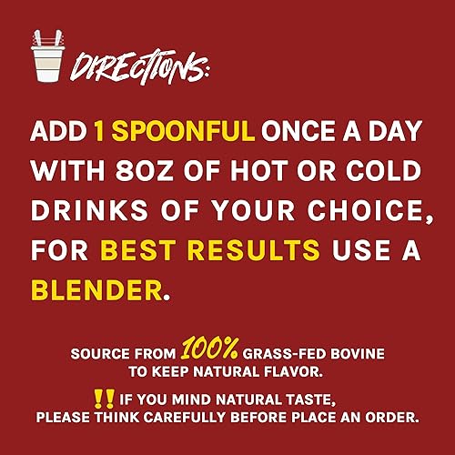 Miniatura 8 de Zammex Paquetes de caldo de huesos, 0.71 onzas de proteína de colágeno, caldo de hueso de res en polvo a Go-30 paquetes de barra de viaje, soporta