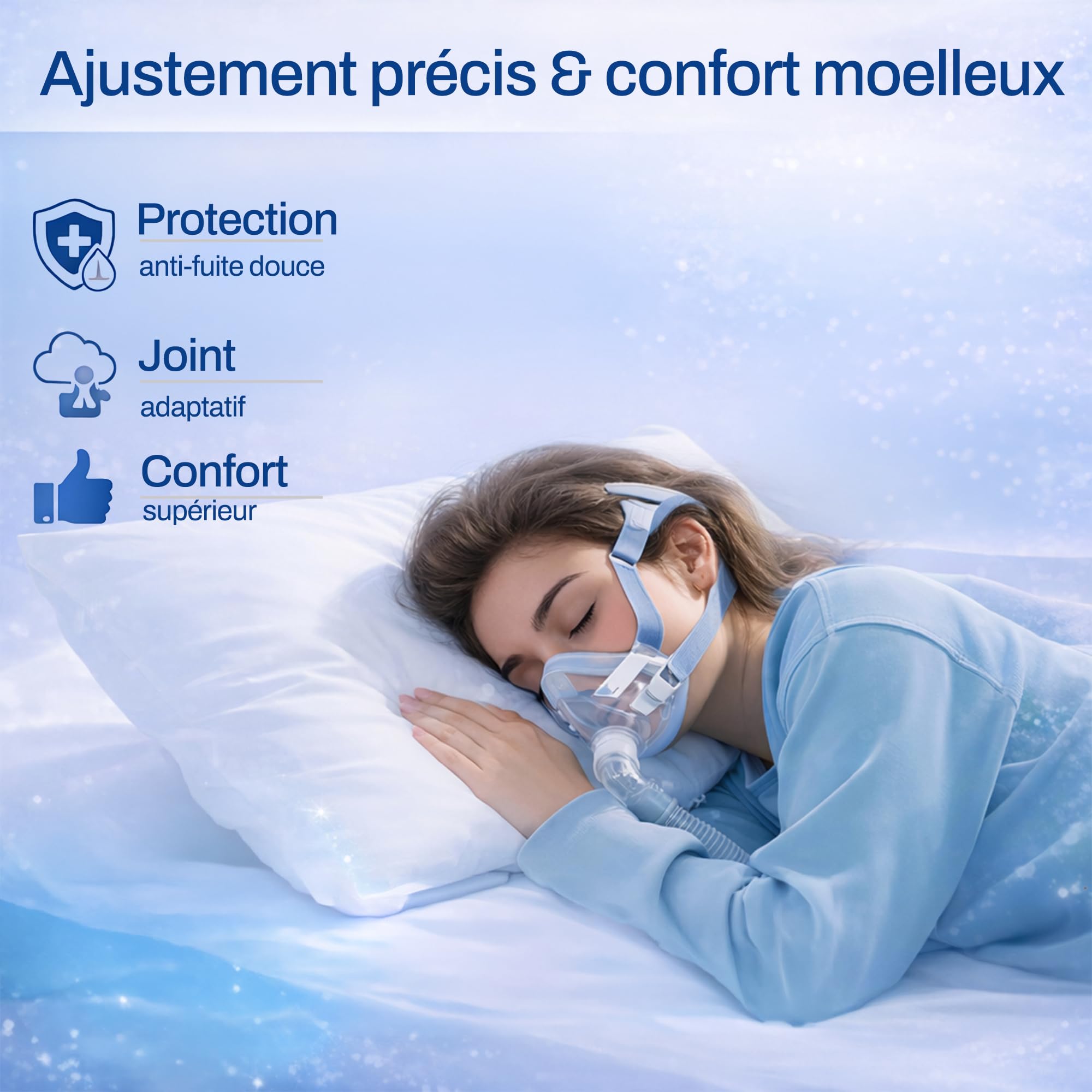Coussin de remplacement AirTouch F20 (mousse à mémoire de forme) – Compatible avec le masque F20 – Accessoire de masque doux – 2 x paquet – Taille Grand