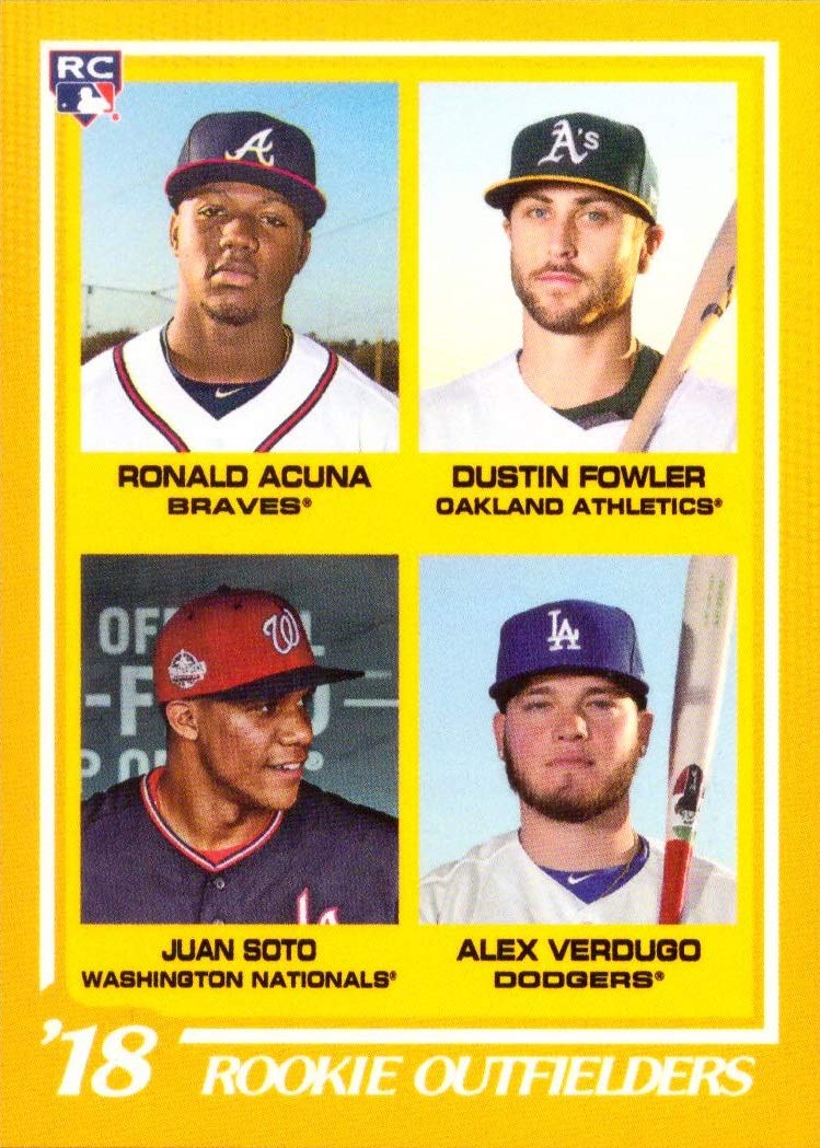 2018 Topps On-Demand Baseball #R3 Ronald Acuna Jr. / Dustin Fowler/Juan Soto/Alex Verdugo Rookie Car