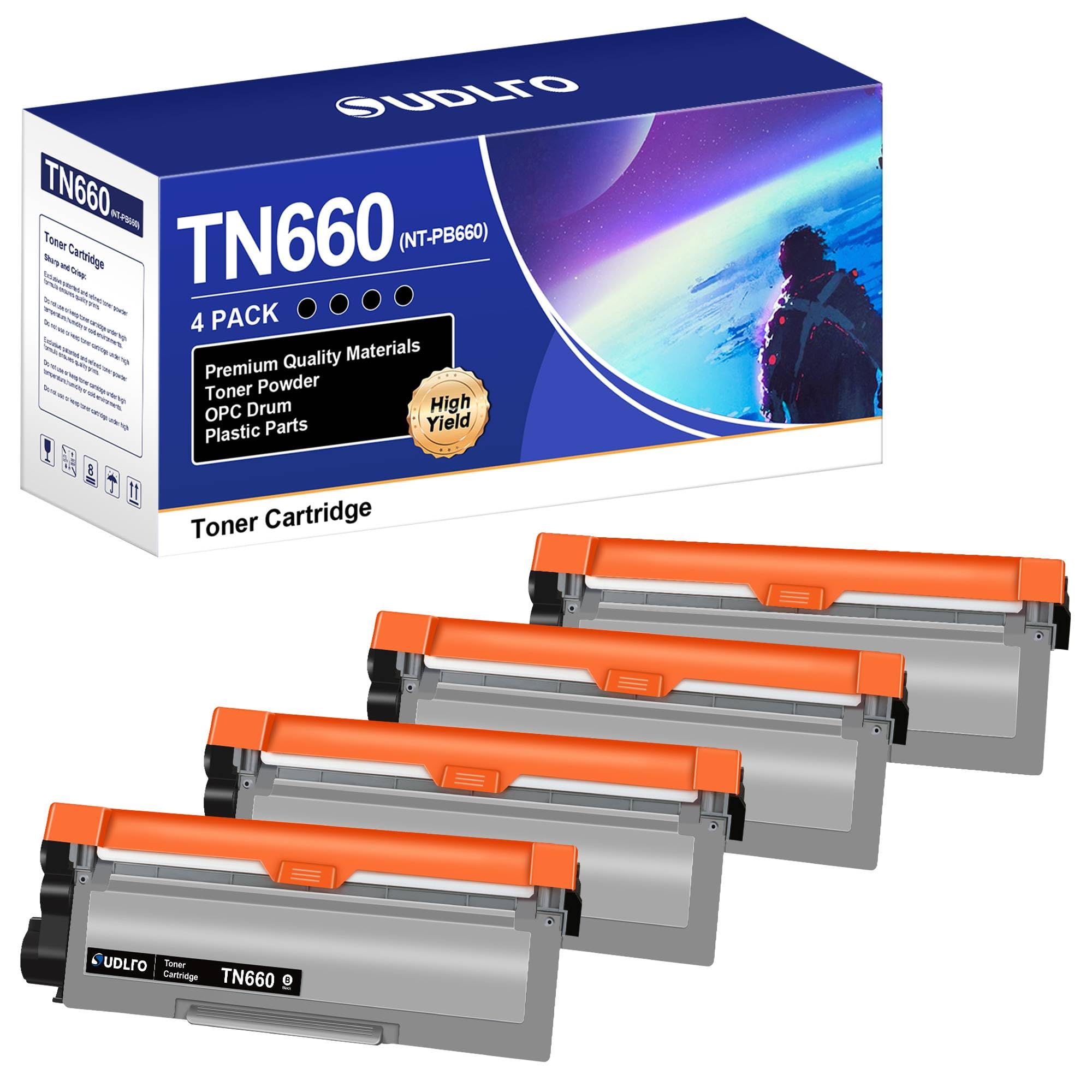 SUDLTO TN660 Compatible Toner Cartridge - Replacement for Brother TN660 TN630 Use for HL-L2300D HL-L2380DW HL-L2320D DCP-L2540DW HL-L2340DW HL-L2360DW