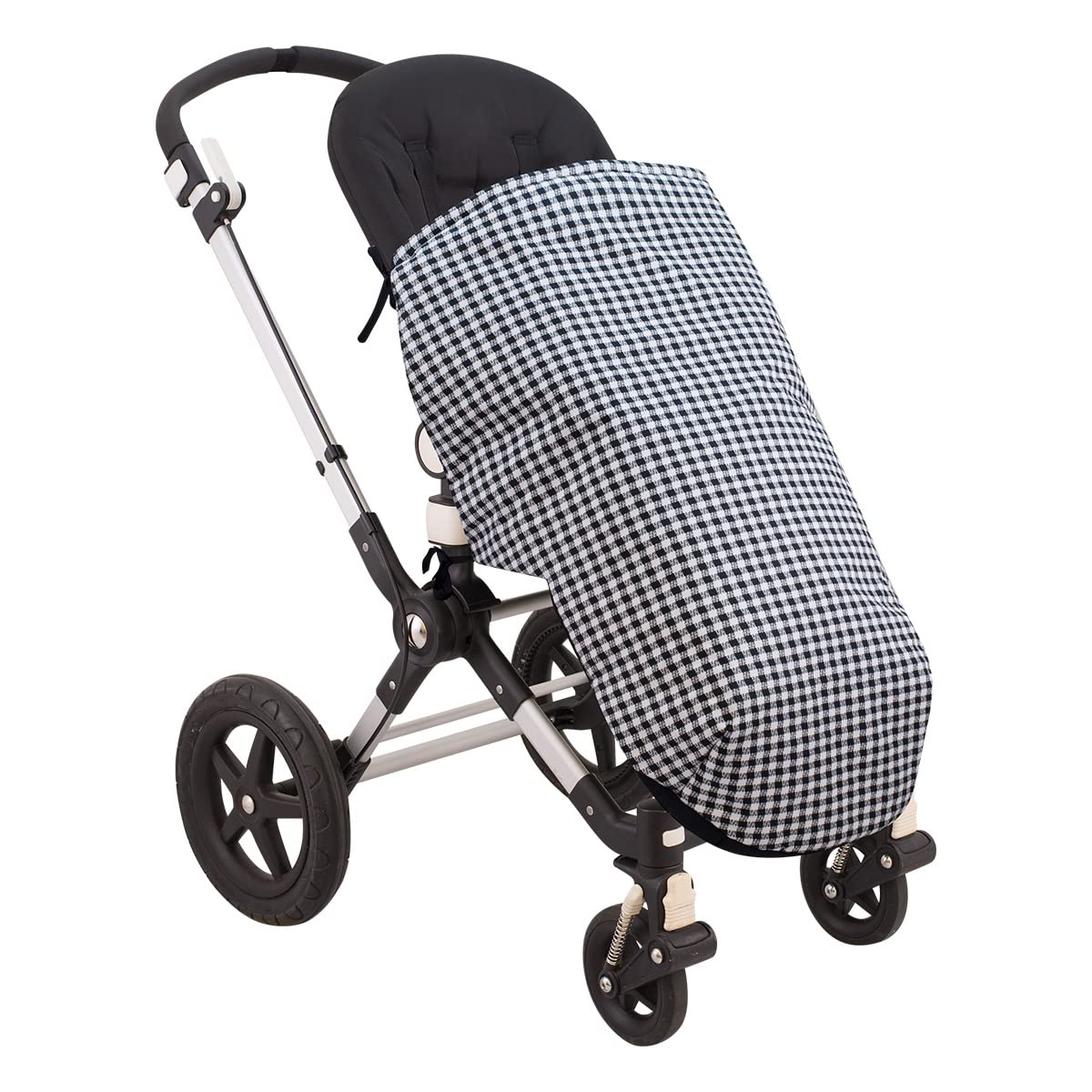 JYOKO KIDS Sacco Coperta per Bambino copri piedi per passeggino, Cotone Primavera/Mezza stagione (80 Cm, VICHY)