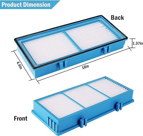Miniatura 3 de HAPF300AT - Juego de 4 filtros HEPA azul de repuesto para modelos Holmes serie AER1, HAPF300AT para piezas de repuesto # HAPF300AH-U4R, HAP242-NUC