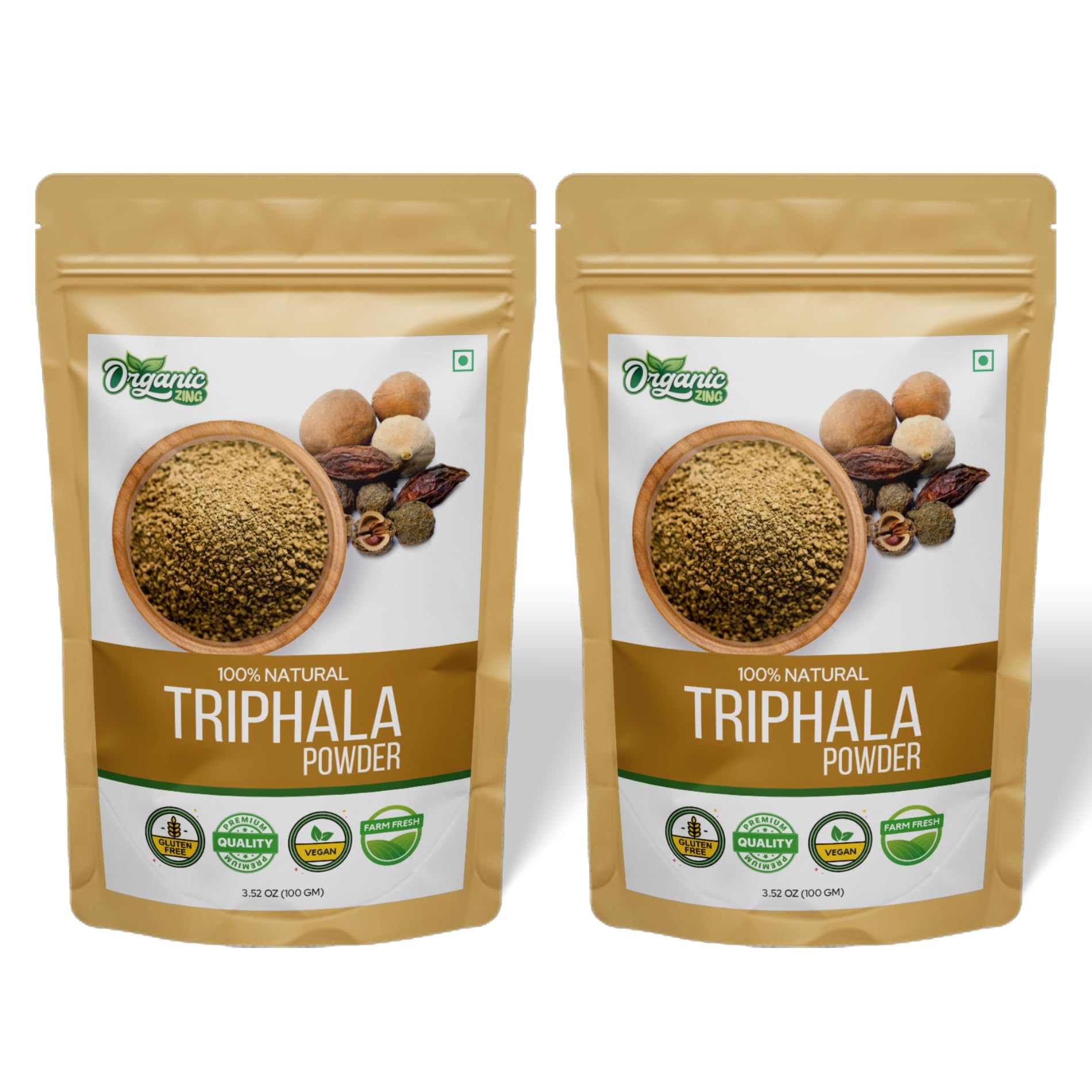 Organic ZING Triphala Powder, Vegan. Supports Digestive Health, Detox, Immune Support. 100g, Pack of 2 (B0BY952DTN) Amazon Price History, Amazon Price Tracker