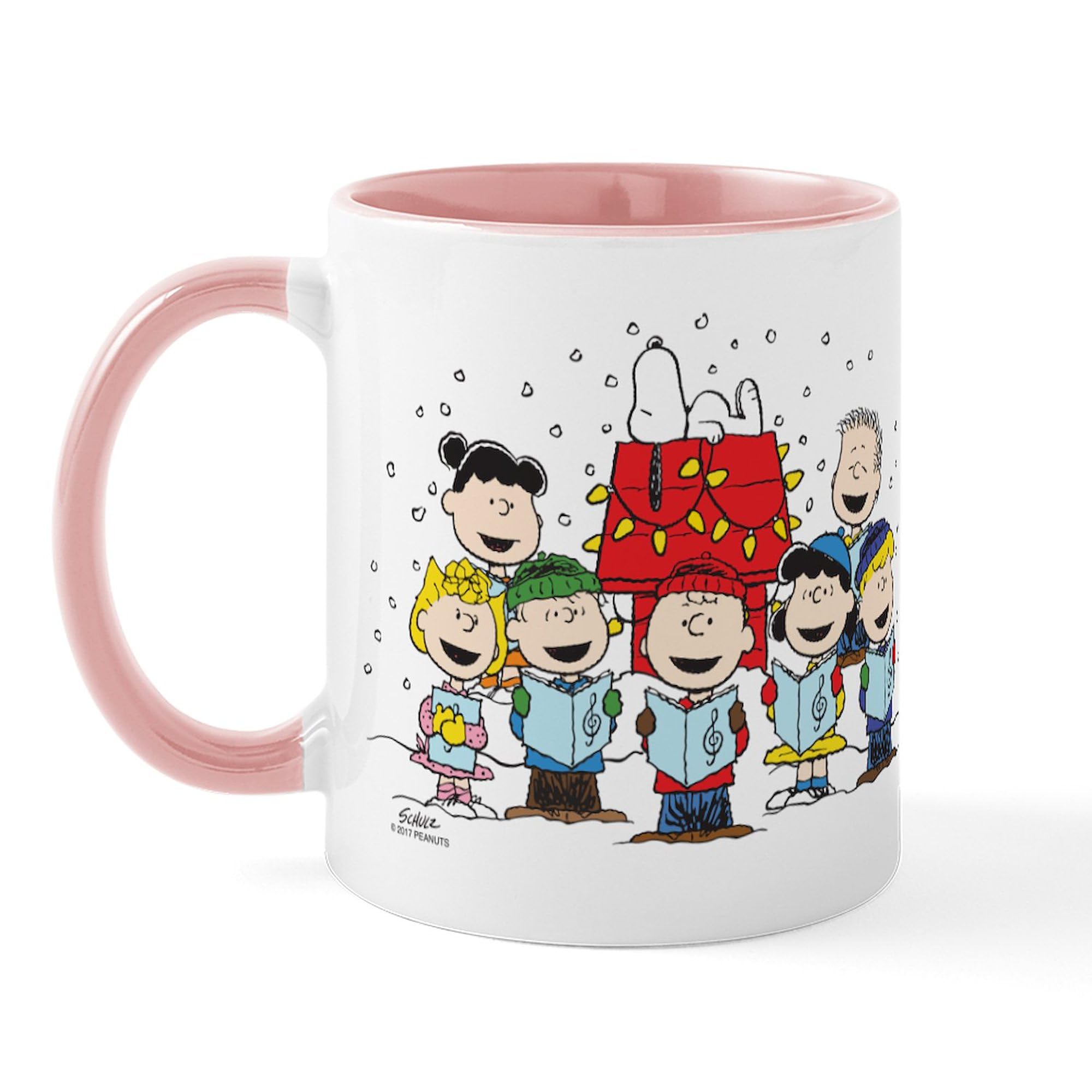 CafePress Peanuts Gang Christmas 11 Oz Ceramic Mug 11 oz (325 ml) Ceramic Coffee Mug