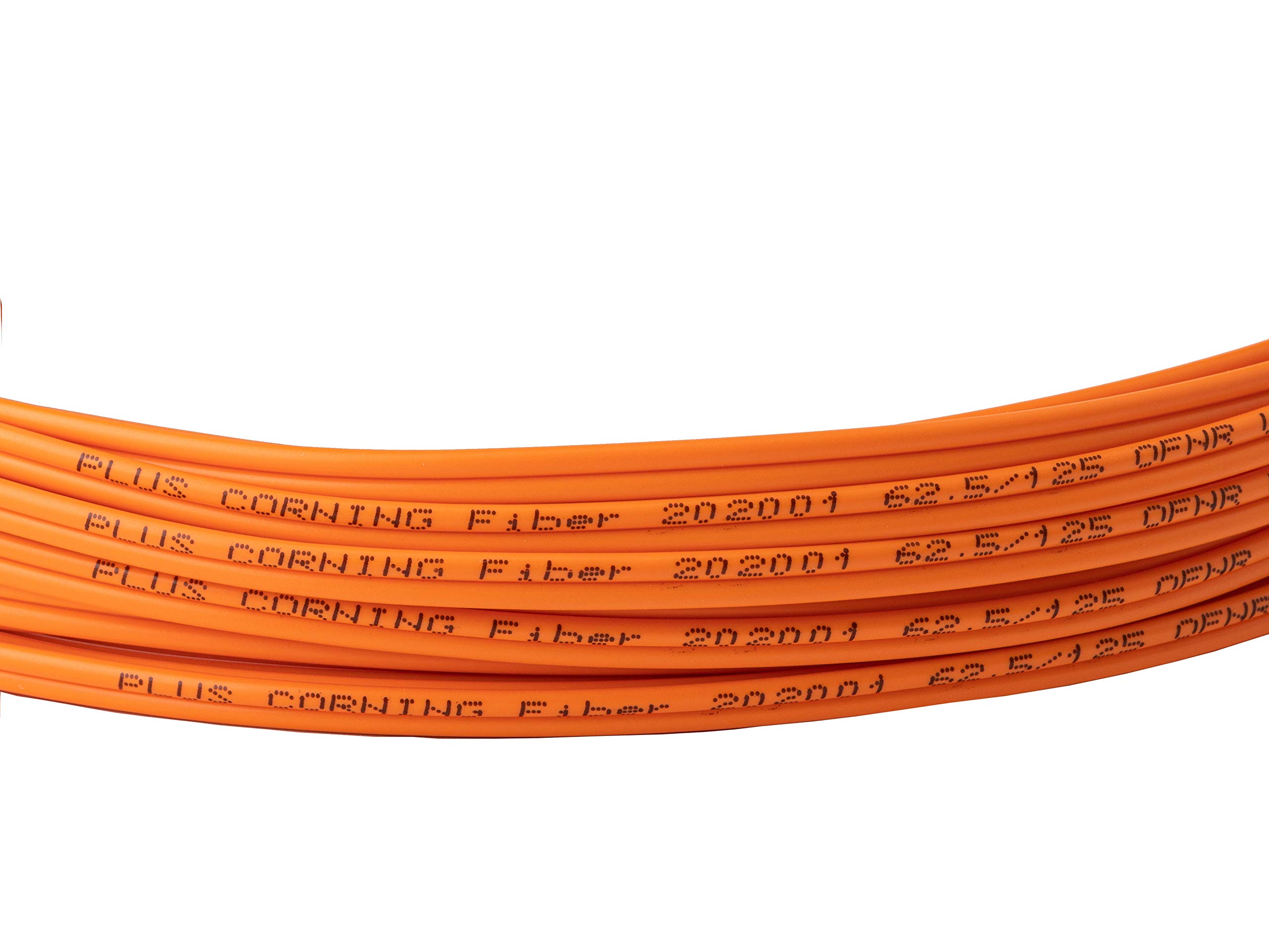 SpeedyFiberTX - Câble de raccordement à fibre optique multimode OM1 62,5/125 duplex LC vers LC, gaine en PVC OFNR Orange Longueur : 0,2 m - 300 m