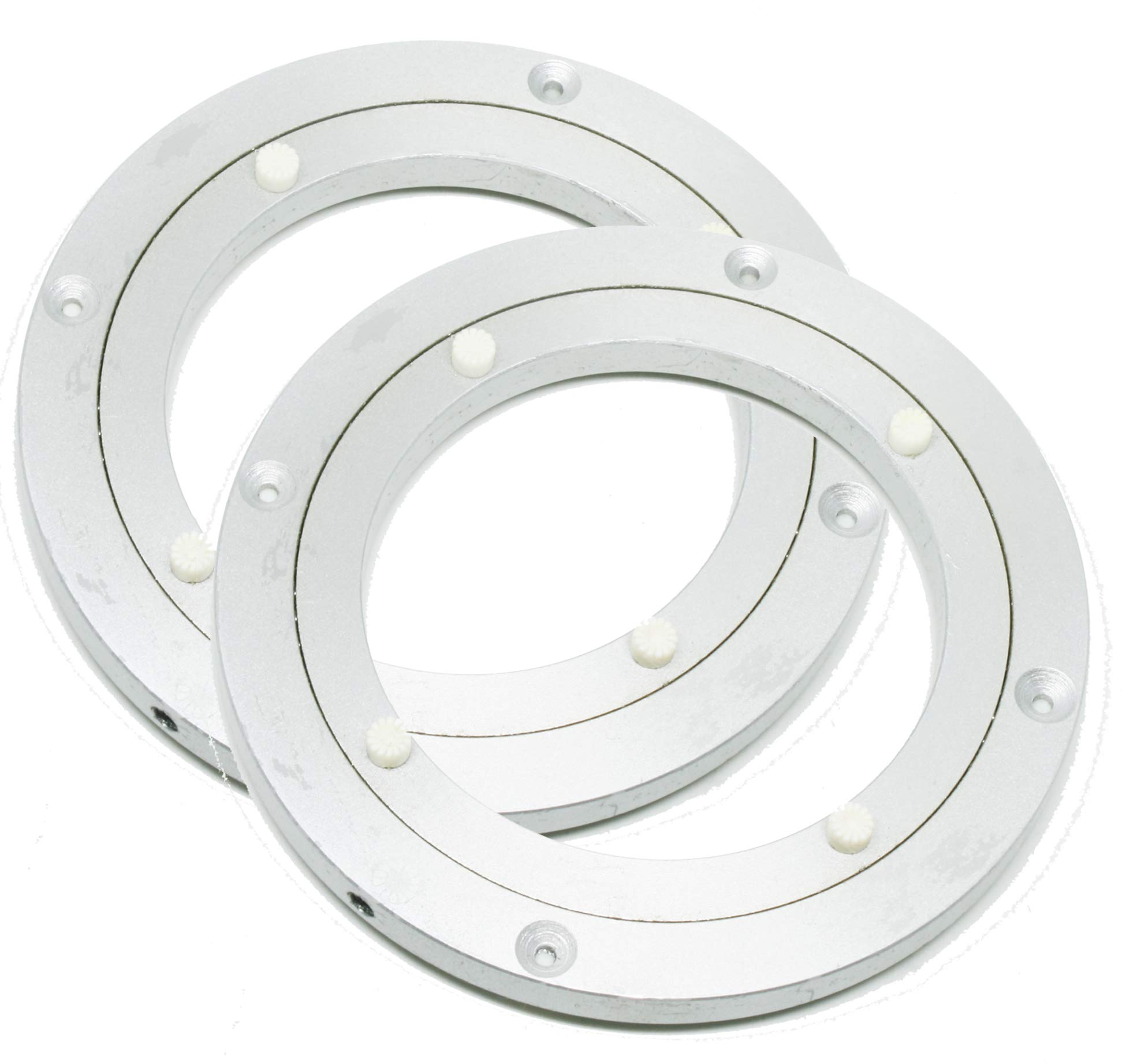 120mm (4.5” inch) Aluminum Lazy Susan Turntable Bearings - Pack of 2