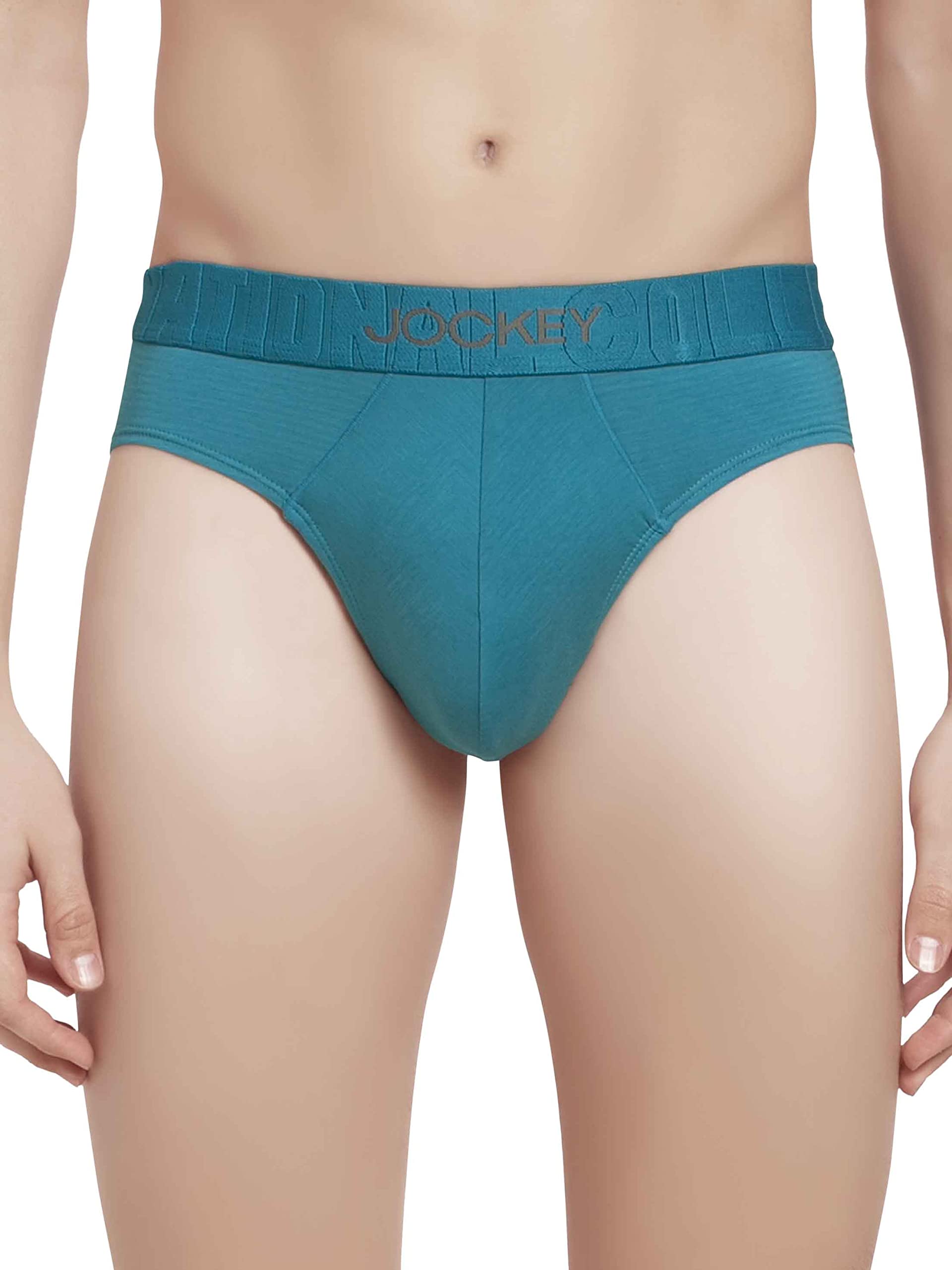 Jockey IC31 Men's Supima Cotton Elastane Stretch Solid Brief with Ultrasoft Waistband