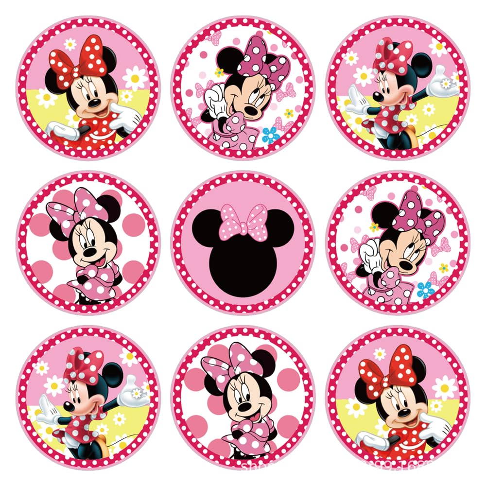 Minnie y Mickey pegatinas pegatinas de recompensa Mickey Mouse profesores padres e hijos hacen pegatinas para decorar el libro de recortes pegatinas