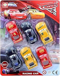 مجموعة كرت سيارات لعبة من 6 قطع أولاد فرغلي 546-7A متعدد الألوان