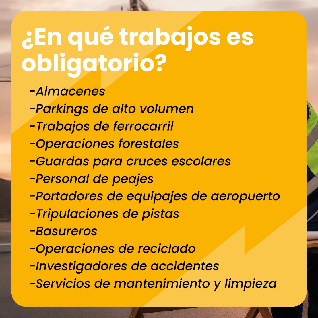 Chaleco de seguridad reflectante DTF (Alta Visibilidad de Clase 2) - Argolla para enganchar objetos - Bolsillos amplios