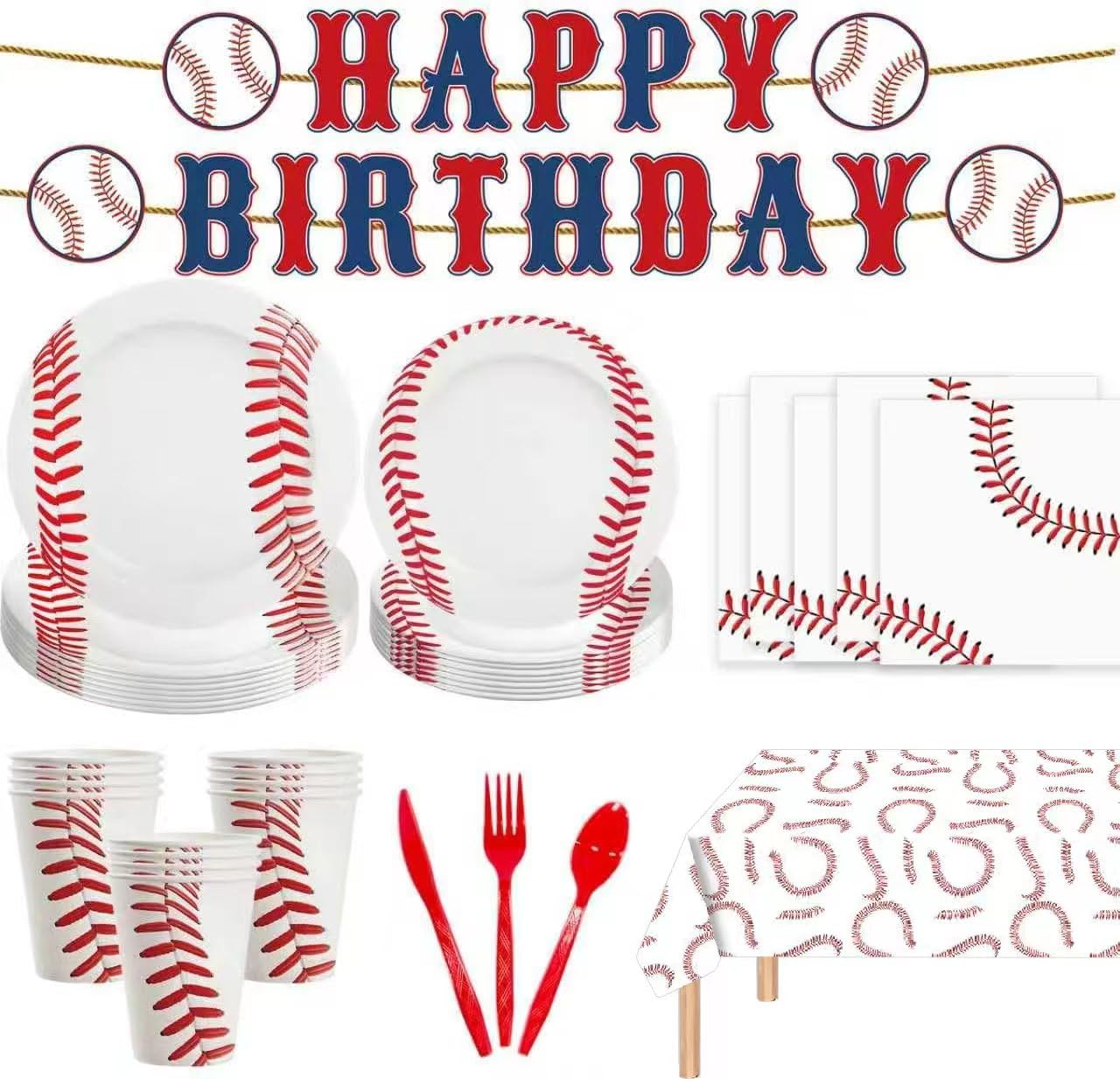 ASLERMURE Baseball Party Supplies