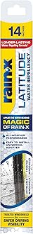 Rain-X5079272-2 Latitude 2-In-1 Water Repellent Wiper Blades, 14 Inch Windshield Wipers (Pack Of 1), Automotive Replacement Windshield Wiper Blades With Patented Rain-X Water Repellency Formula